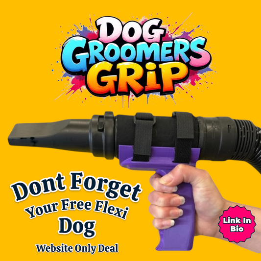 Dog Groomer’s Grip – 3D Printed Dryer Handle for Blaster Hose | Ergonomic Comfort