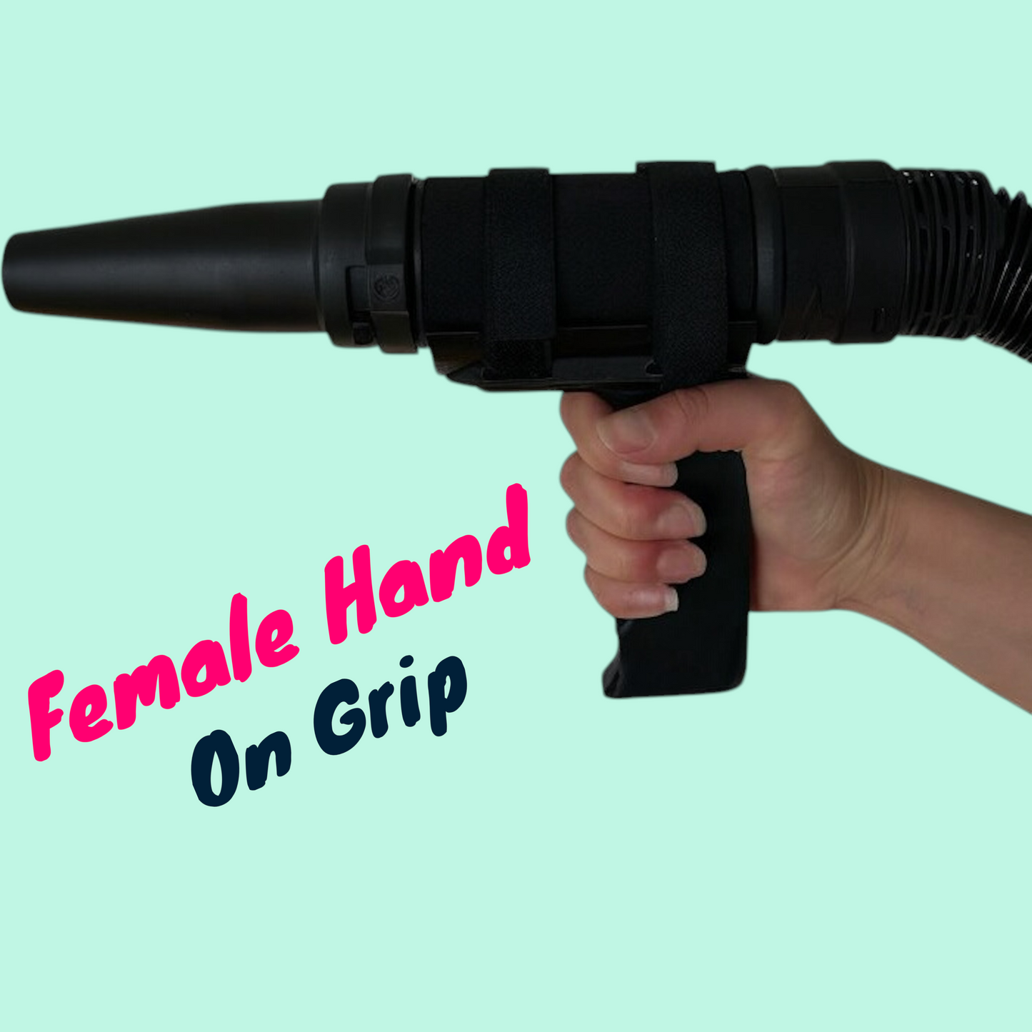 Dog Groomer’s Grip – 3D Printed Dryer Handle for Blaster Hose | Ergonomic Comfort