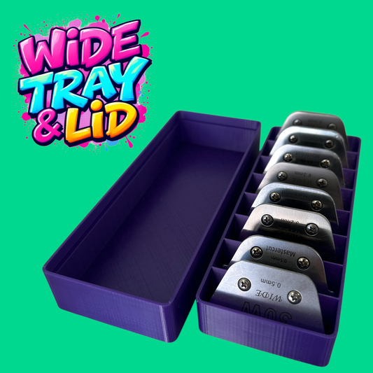 Wide Blade Tray & Lid – Organiser for Dog Grooming Blades