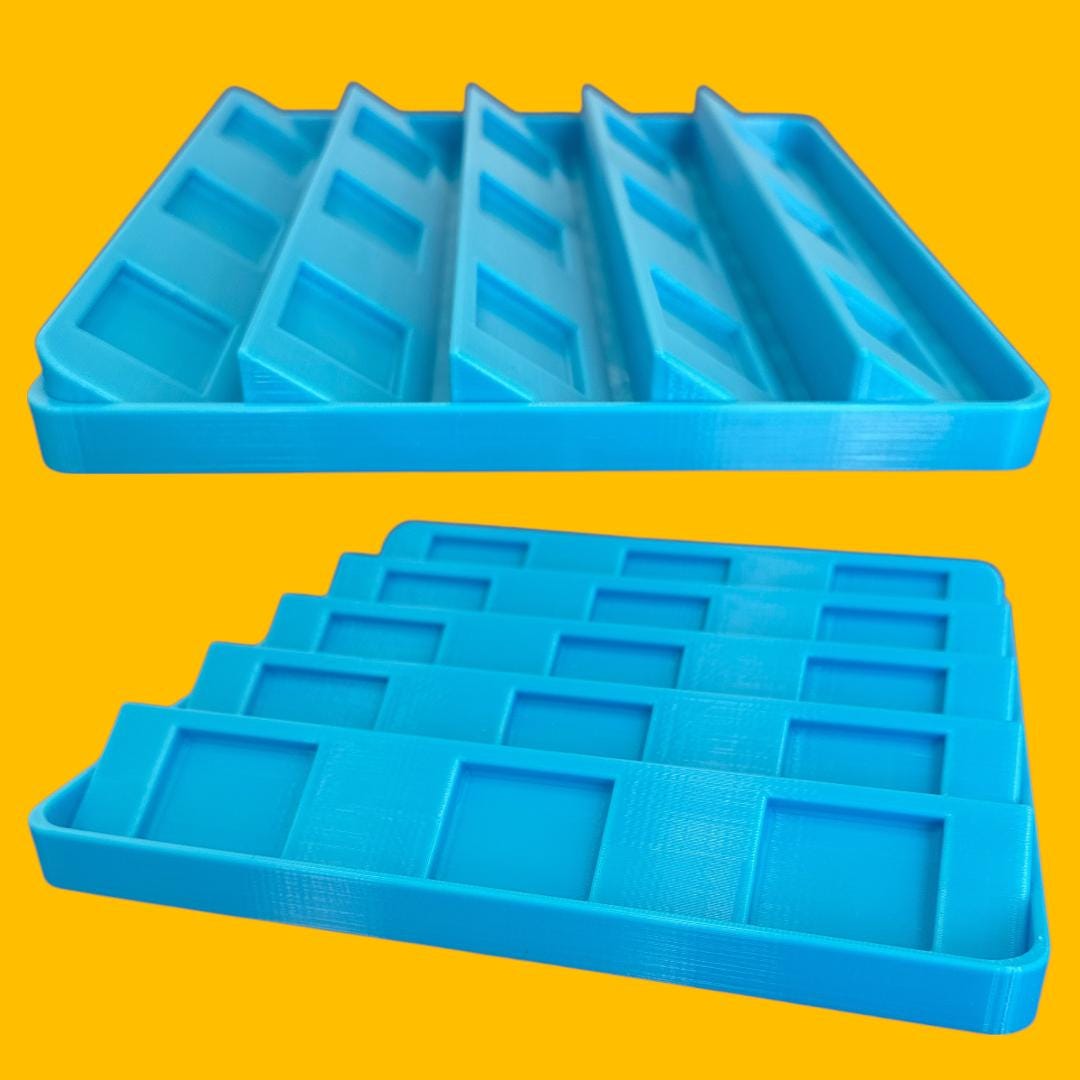 Dog Grooming Clipper Blade Holder: 3D Printed Organizer, Holds 12 Blades