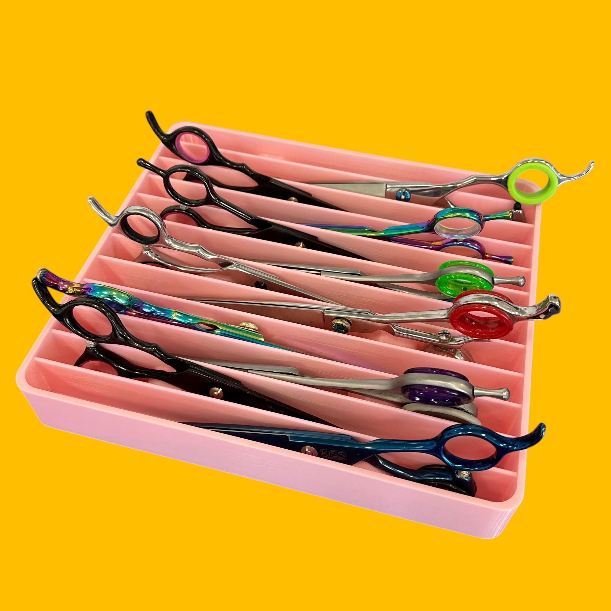 3D Printed Dog Grooming Scissor Holder: Worktop Organizer, Holds 12 Pairs