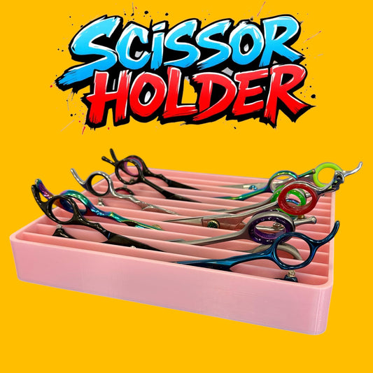 3D Printed Dog Grooming Scissor Holder: Worktop Organizer, Holds 12 Pairs