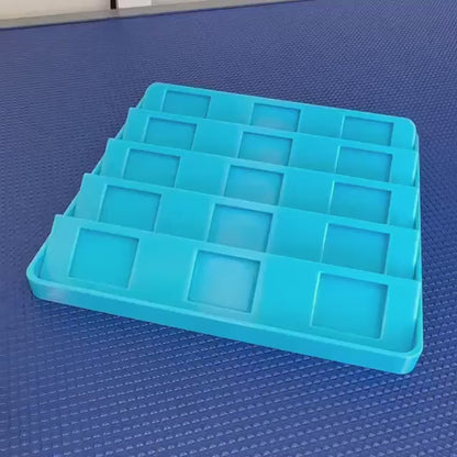 Dog Grooming Clipper Blade Holder: 3D Printed Organizer, Holds 12 Blades